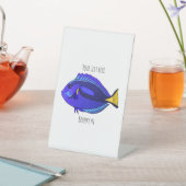 Signe De Table Illustration du poisson de la cuve bleue (In SItu)