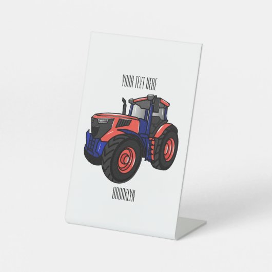 Signe De Table Illustration du tracteur (Recto)