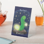 Signe De Table Illustration du ver vert mou (In SItu)