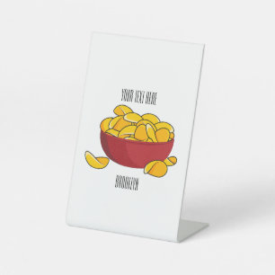 Signe De Table Illustration d'une puce de pomme de terre