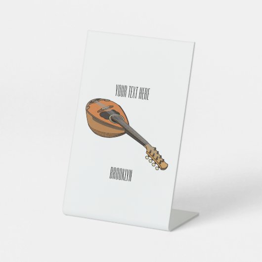 Signe De Table Illustration en mandoline (Recto)