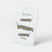 Signe De Table Illustration Monarch caterpillar (Recto)