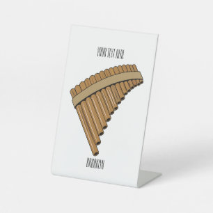 Signe De Table Illustration Pan flûte / panpipes