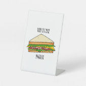 Signe De Table Illustration Sandwich (Recto)