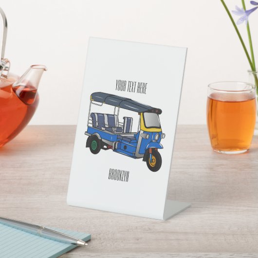 Signe De Table Illustration Tuk tuk (In SItu)