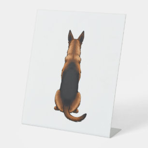 Signe De Table Illustration vintage de chien de berger allemand v