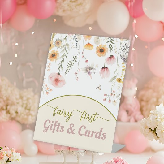 Signe De Table Imaginaire fleur sauvage fée premier Cadeaux