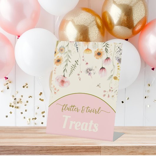 Signe De Table Imaginaire fleur sauvage fée traite