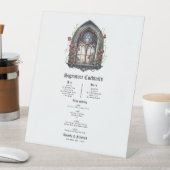 Signe De Table Imaginaire foncé Fenêtre Château Mariage gothique (In SItu)
