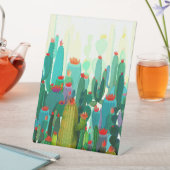 Signe De Table Impression Cactus | Beaucoup De Cactus (In SItu)