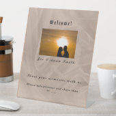 Signe De Table Impression texturée en tissu rose - toute couleur (In SItu)