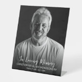 Signe De Table In Love Memory Photo Funérailles commémoratives (Recto)