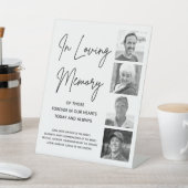 Signe De Table In Love Memory Photo & Names Mariage Memorial (In SItu)
