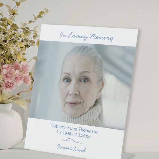 Signe De Table In Loving Memory Funeral Display Table Sign