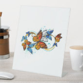 Signe De Table Infinité de papillons monarques (In SItu)