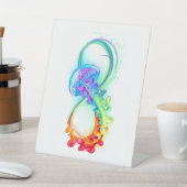 Signe De Table Infinity avec Rainbow Jellyfish (In SItu)