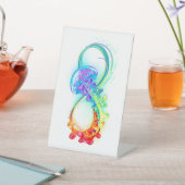 Signe De Table Infinity avec Rainbow Jellyfish (In SItu)