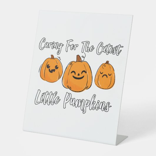 Signe De Table Infirmière Citrouille Cutest Halloween (Recto)