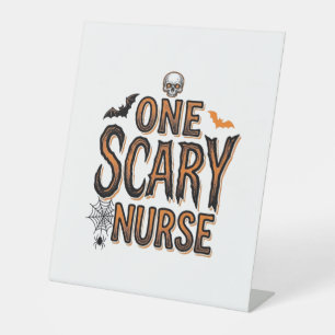 Signe De Table Infirmière effrayante Halloween Vintage Gravure T-