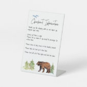 Signe De Table Informations de départ Ours de location de maison (Recto)