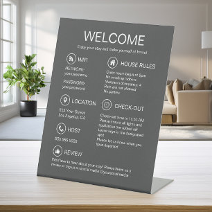 Signe De Table Informations pour les invités de location de vacan