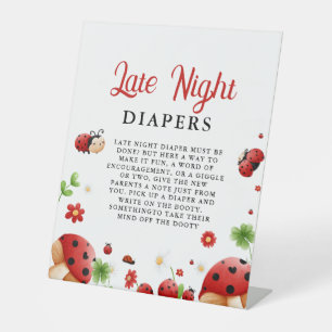 Signe De Table Insect Lady Night Diaper Baby shower Jeu