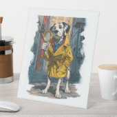 Signe De Table Inspecteur Dalmatien - Chien de résolution de crim (In SItu)