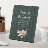 Signe De Table Inspired Baby Shower Advice Sign (In SItu)