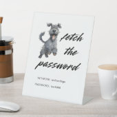 Signe De Table Internet WiFi pour chien mignon (In SItu)