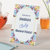 Signe De Table Invitation au Baby shower Floral de Fiesta mexicai (In SItu)