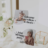 Signe De Table Invitation d'anniversaire conjointe avec Arches Af
