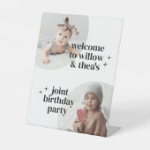 Signe De Table Invitation d'anniversaire conjointe avec Arches Af (Recto)