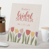 Signe De Table Invitation de la douche nuptiale des tulipes (In SItu)