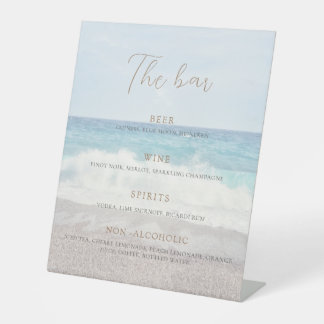 Signe De Table Invitation de mariage à la plage Mariage au bord d