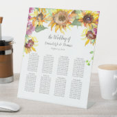 Signe De Table Invités Sièges Graphique Fleur de tournesol Flore (In SItu)