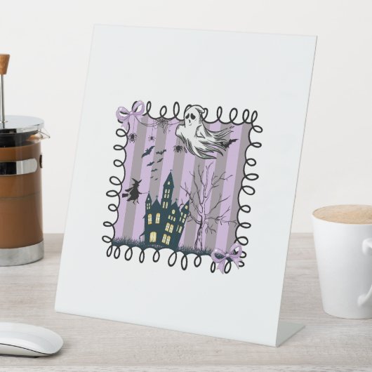 Signe De Table Iridescente Coquette Halloween (In SItu)