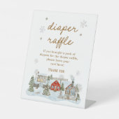 Signe De Table It Takes a Village Baby Shower Diaper Raffle (Recto)