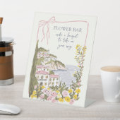 Signe De Table Italian Coast Bridal Shower Flower Bar (In SItu)