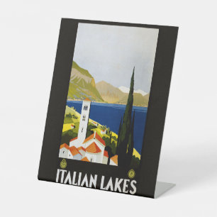 Signe De Table Italie Lacs Vintage voyage Italie