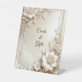 Signe De Table Ivory Flowers Tabletop Signs (Recto)