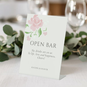 Signe De Table Ivory Mariage à bar ouvert dessus socle Sig