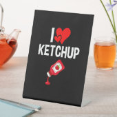 Signe De Table J'aime Ketchup (In SItu)