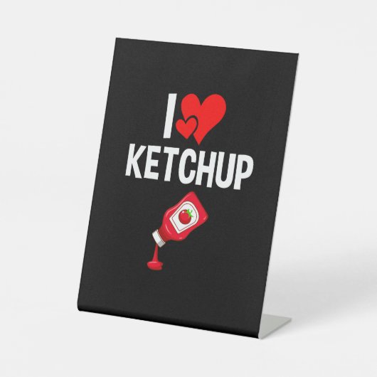 Signe De Table J'aime Ketchup (Recto)