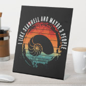 SIGNE DE TABLE J'AIME SEASHELL ET PEUT-ÊTRE 3 PERSONNES (In SItu)