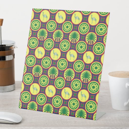 Signe De Table Jamahiri ® Libye | Motif africain (In SItu)