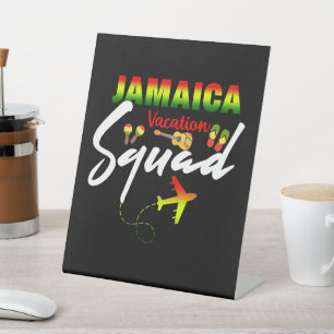 Signe De Table Jamaïque Vacation Squad Group Correspondance Regga