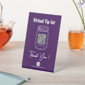 Signe De Table Jar d'astuce virtuelle, application de paiement de (In SItu)