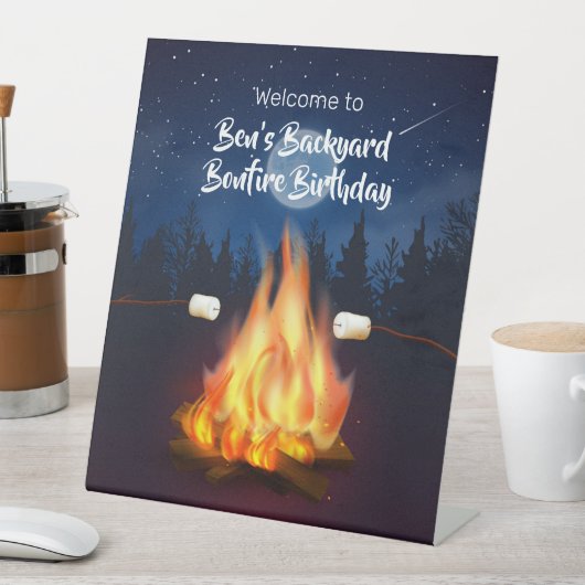 Signe De Table Jardin Bonfire Cookout Anniversaire (In SItu)