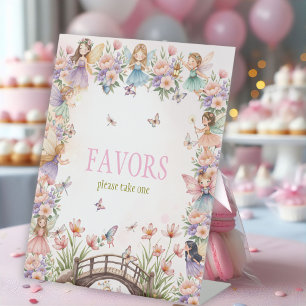 Signe De Table Jardin de fées fantaisiste pour les 1 an