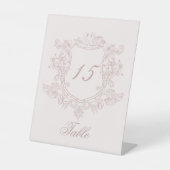 Signe De Table jardin fleuri victorien luxe (Recto)